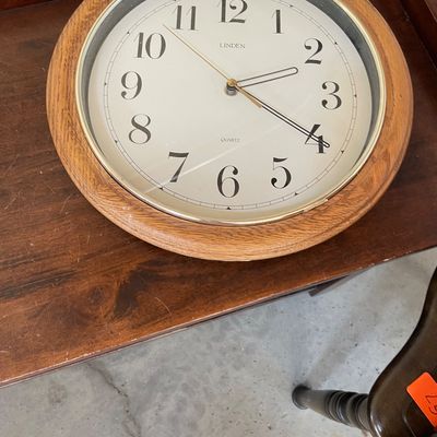 Sale Photo Thumbnail #538: Shelving with clock