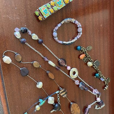 Sale Photo Thumbnail #309: Necklaces and bracelets