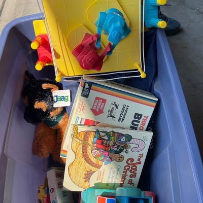 Sale Photo Thumbnail #398: Tote with games and more