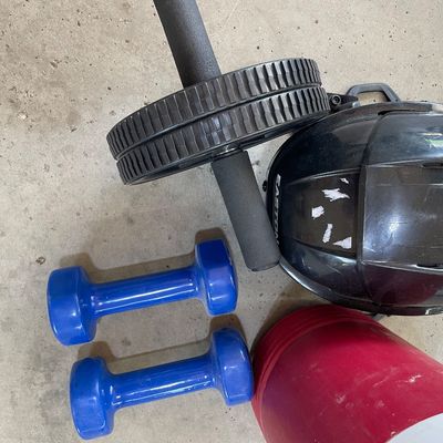 Sale Photo Thumbnail #472: Workout equipment and cooler