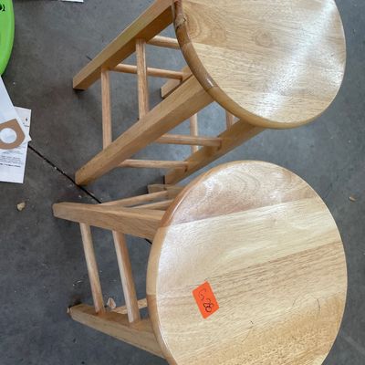 Sale Photo Thumbnail #495: Wood stools