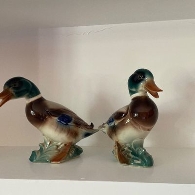 Sale Photo Thumbnail #122: 2 ceramic ducks
