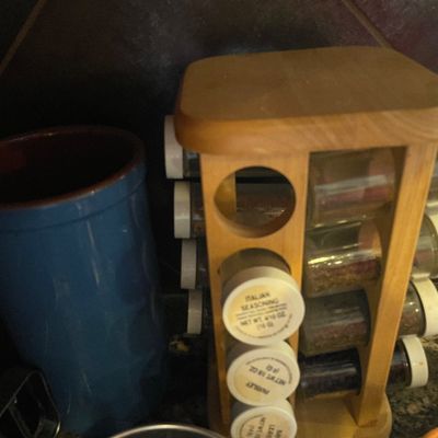 Sale Photo Thumbnail #173: Spice rack and flour sifters