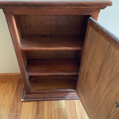 Sale Photo Thumbnail #30: Small cabinet 
Does have some wear on the corners