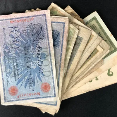 WWI German Notes From 1908-1923, 25 Total 