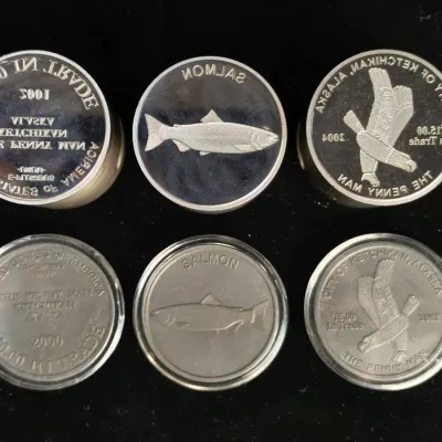 Old Silver Rounds, Dies & Samples of Rounds