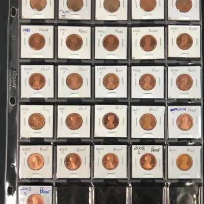 Proof Lincoln Cents From 1979-S-2013-S, 26 Coins Total 