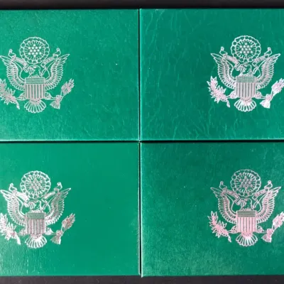 1994-1997 Original US Mint Proof Sets, 4 Total 
