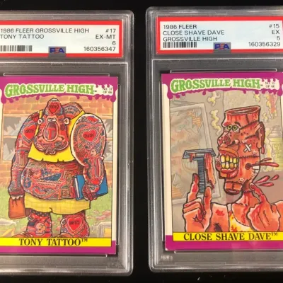 1986 Fleer Grossville High Cards, PSA Graded, 2 Total 