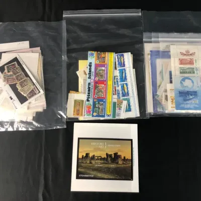 Collection of Russia, Ghana, & Other Unused Collector Stamps, Many Purchased From Mystic Stamp Co. 