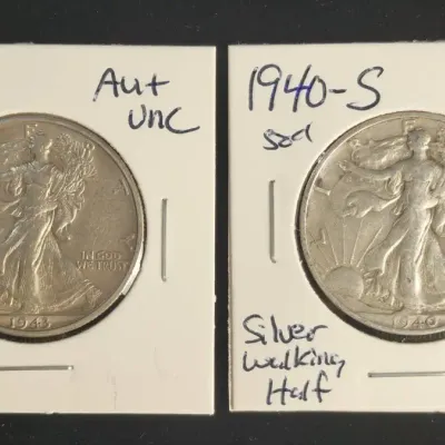 1940S & 1943S Walking Liberty Silver Halves