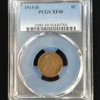 1915-D Lincoln Cent Key Date PCGS XF-40