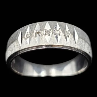 14K White Gold Diamond Band NAGL #1108009