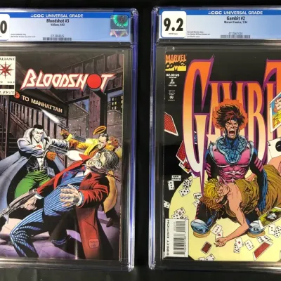Bloodshot & Gambit Comics, CGC Graded, 2 Total 