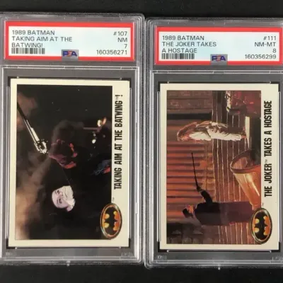 1989 Batman Collector Cards, PSA Graded, 4 Total 
