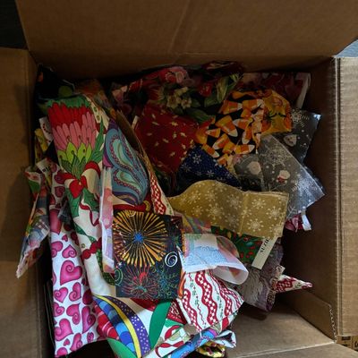 A holiday box were sorting out