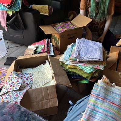 We definitely won’t finish sorting all the boxes before the sale