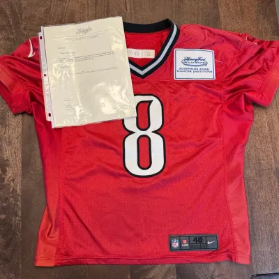 Authenticated dan orlovsky practice worn jersey tampa bay