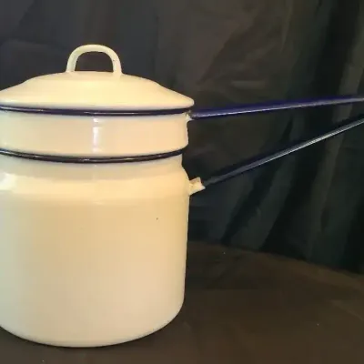 Exceptional Enamelware - Double Boiler Stacked Pots