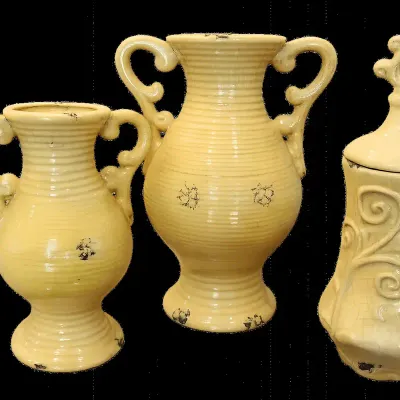 Majestic Muted Yellow Vessels