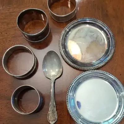Sterling Silver & Magnificent Mixed Metal Assortment Of Items For The Home