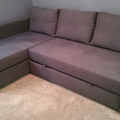 Practical Pullout Sectional With Storage