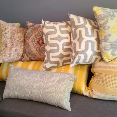 Sunny Citrus & Modern Pattern Throw Pillow Collection – 10 Accent Pillows