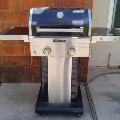 Fire Up the Flavor! KitchenAid 2-Burner Stainless Steel Gas Grill & Accessories 