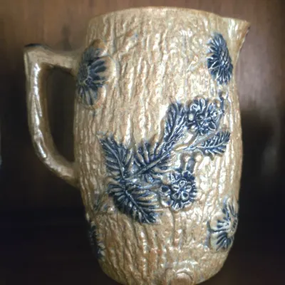 White Utica Salt glazed stoneware