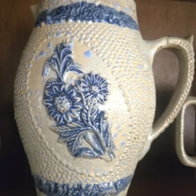 Trinke Langsam Aber Veil Salt glazed Pitcher 