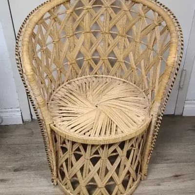 Straw Patio Chair
