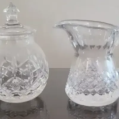 Crystal Cream & Sugar Set - Waterford Crystal 