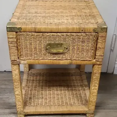 Wicked Whicker Wrapped End Table 
