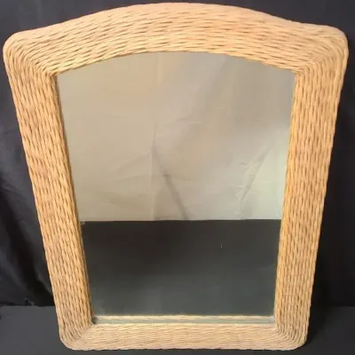 Winsome Wicker Framed Mirror