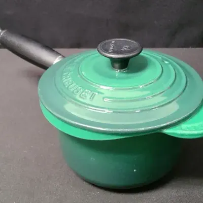 Le Creuset Green Enameled Cast Iron Pot