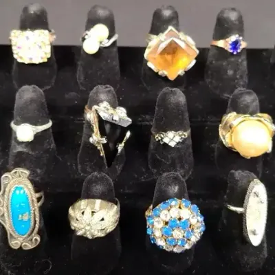 Ladies Fashion Rings Including Rhinestone, Simulated Stone & Costume Jewelry Styles