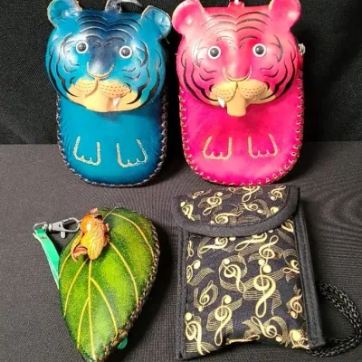 Lighthearted Leather Coin Purse, Cell Phone Pouches & More