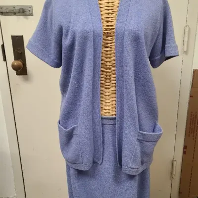 St. John Periwinkle Purple Dress Suit