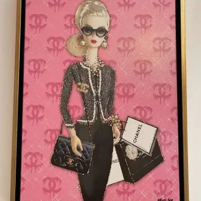 Sale Photo Thumbnail #31: Oliver Gal "Yas Queen" Barbie Fashion Framed Artwork
