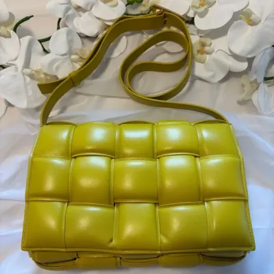 Sale Photo Thumbnail #47: Bottega Veneta Chartreuse Nappa Maxi Intrecciato Padded Cassette Bag