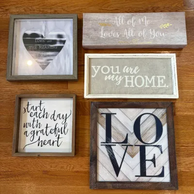 Sale Photo Thumbnail #34: Love Themed Home Decor Wall Art