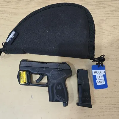 Ruger LCP Max 380 Auto # 380957182 Tag 262
1 Mag - Soft Case - Arma Laser TR12