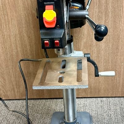 Sale Photo Thumbnail #209: Model DP103, tested, all functions work as expected. Drill press has a work light and a laser for centering the workpiece and seeing where the hole will be.