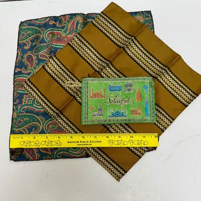 Sale Photo Thumbnail #367: Jjjjji both are approx. 12” x 13”.  One has a tag made in Italy, the other has no tag.
