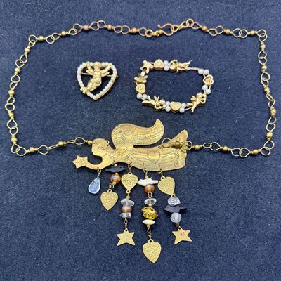 Sale Photo Thumbnail #473: Necklace is approx. 26" long. All items in good condition.