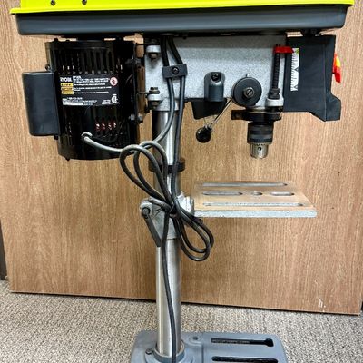 Sale Photo Thumbnail #205: Model DP103, tested, all functions work as expected. Drill press has a work light and a laser for centering the workpiece and seeing where the hole will be.