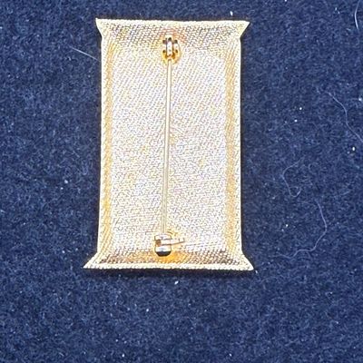 Sale Photo Thumbnail #78: Gold-tone window from with a dark blue sky, and bejeweled moon and stars. In great condition.