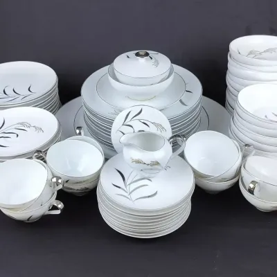 ACI Fine China Japan Ballet 9068 Hand-Painted 84-Piece Dinnerware Set