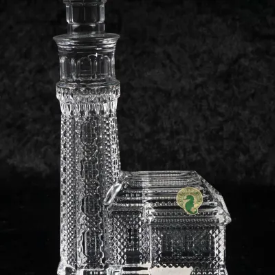 Waterford Crystal Niagara Lighthouse Statue Paperweight Vintage Retired 7.75”