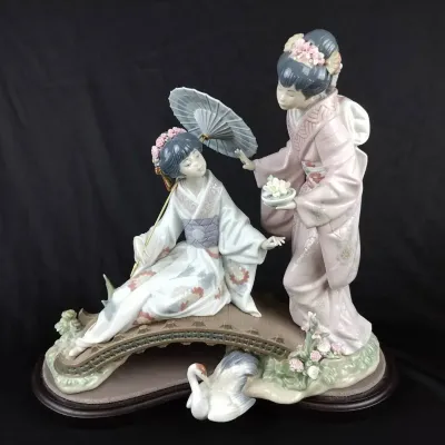 Lladró “Springtime in Japan” Porcelain Figurine #01001445